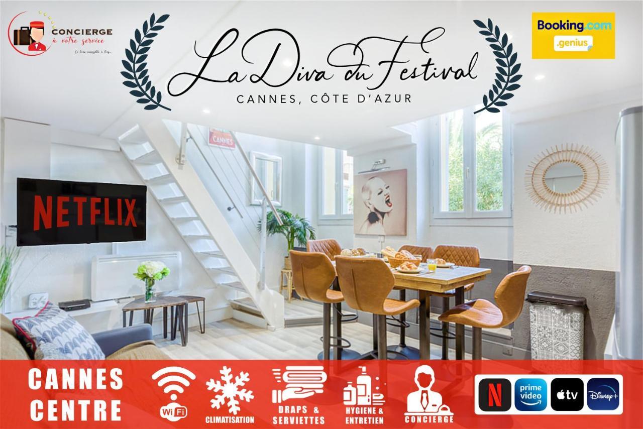 La Diva Du Festival - 10 Mn Palais&plages - Cosy&calme - Clim - Wifi Cannes